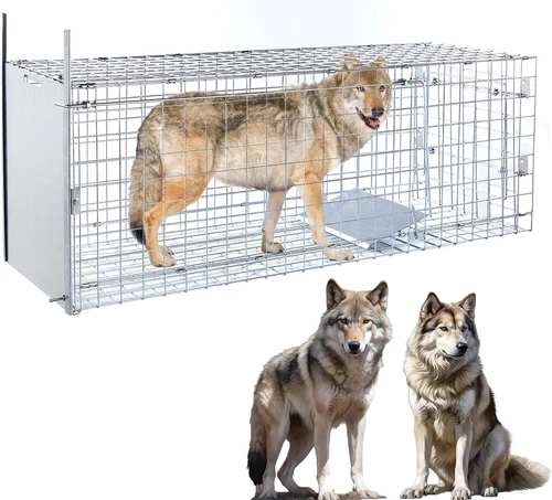 57-Inch Large Animal Trapping Cage – Lightweight & Rust-Resistant Design