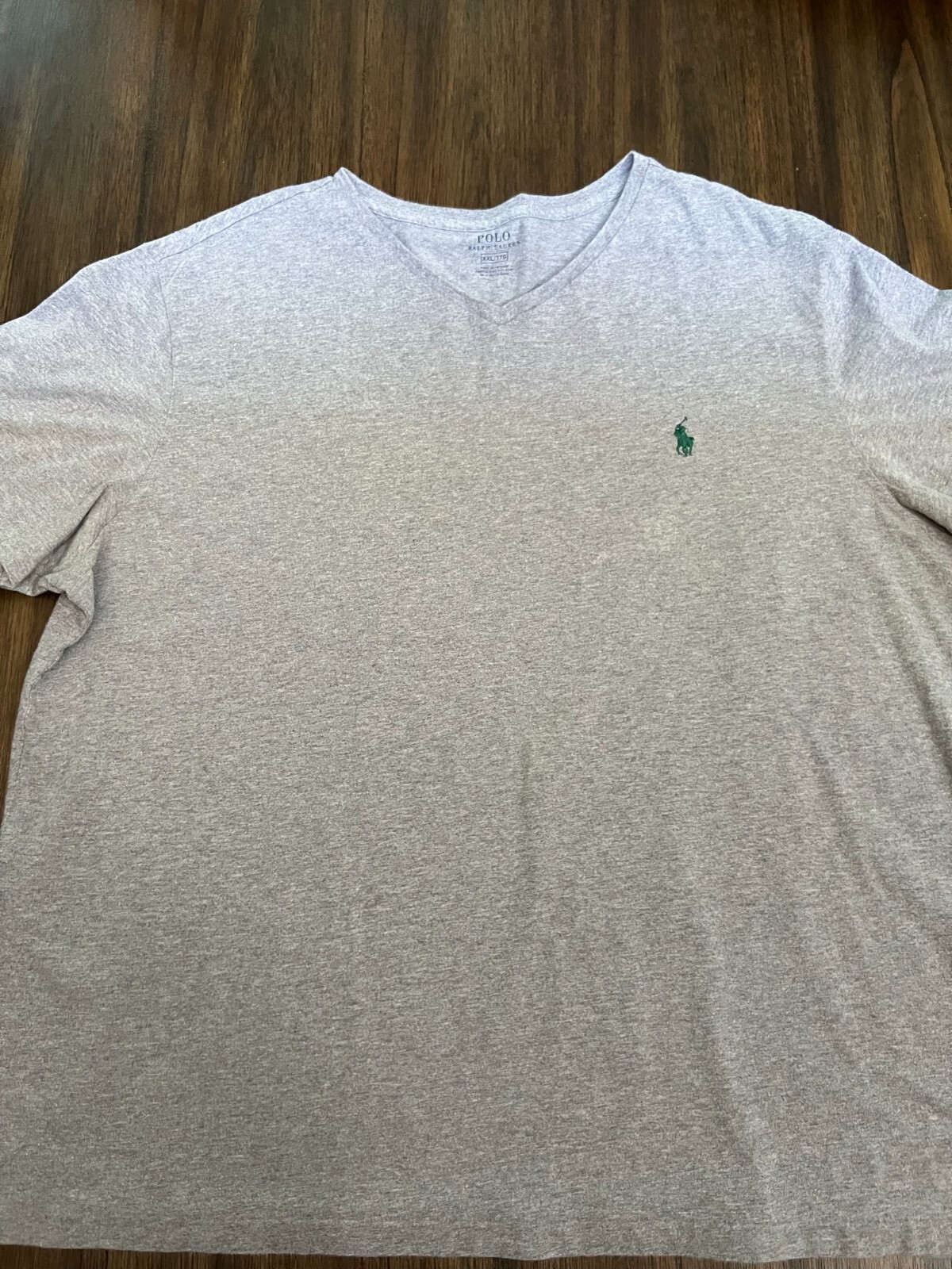 Polo By Ralph Lauren T shirt 2XL XXL grigio da uomo top pony collo a v