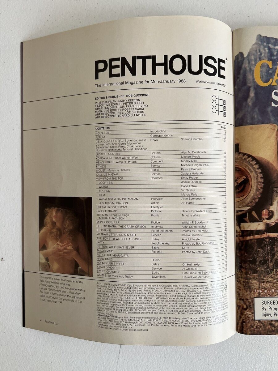 【海外版】4冊：PENTHOUSEアメリカ版1998年, 2000年 海外版】4冊：PENTHOUSEアメリカ版1998年, 2000年 海外版】4冊