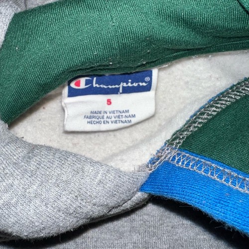 Champion color block colorful 90s y2k style boys hoodie size 5 - Picture 3 of 6