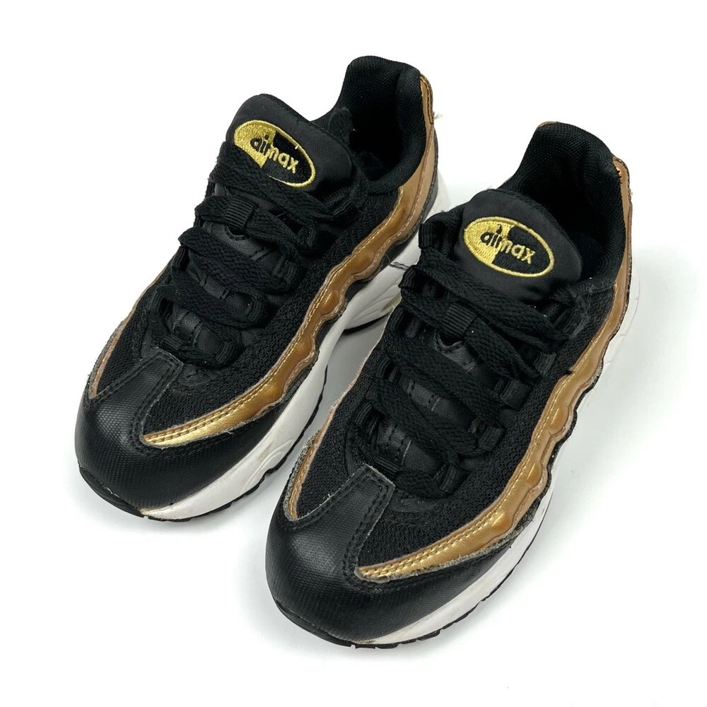 Black and gold top air max kids