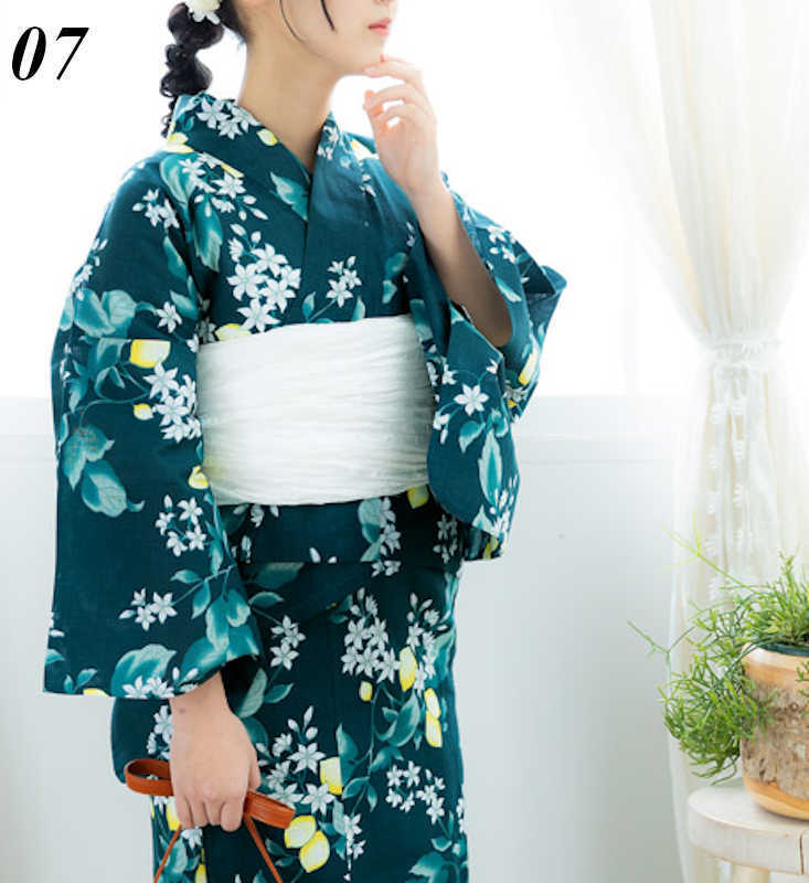 Japanese Women's Traditional Two-Piece Yukata Heko-Obi Sandal Set B 07 Japan Japanese Women's Traditional Two-Piece Yukata Heko-Obi Sandal Set B 07 Japan