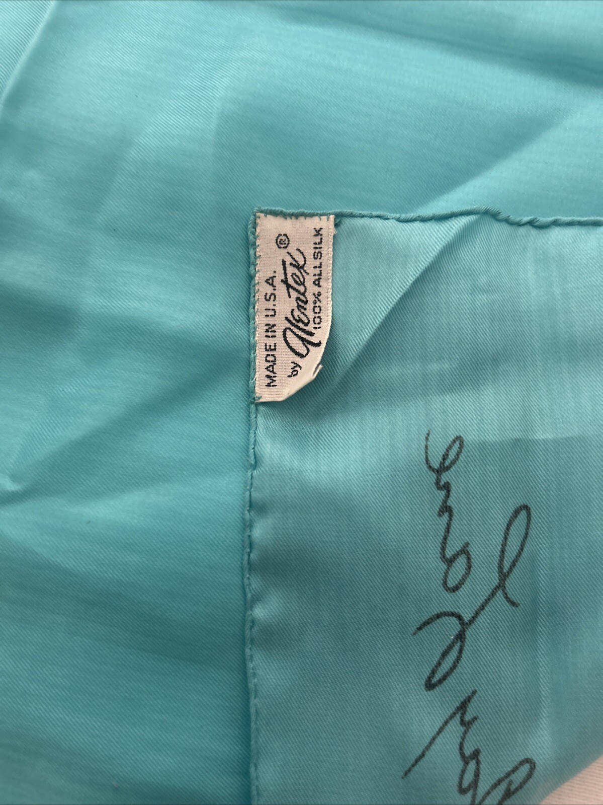 VTG. Kenneth Jay Lane Pure Silk Scarf Chain Links… - image 5