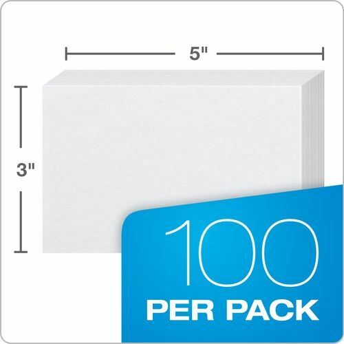 OXF40135 Oxford?? Blank Index Cards, 3" x 5", White, 100 Per Pack - Bild 3 von 6