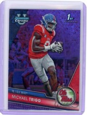 Michael Trigg 2023 Bowman Chrome University 1st Purple Mini Diamond 224/399