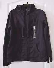 Tangerine Mid Weight Long Sleeve Active Women's Hoodie Black Sz S- NWT