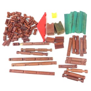 Packung Mit Vintage 50 + St. Von Lincoln Logs Sortiert Spielzeug Teile  Baukasten | Ebay