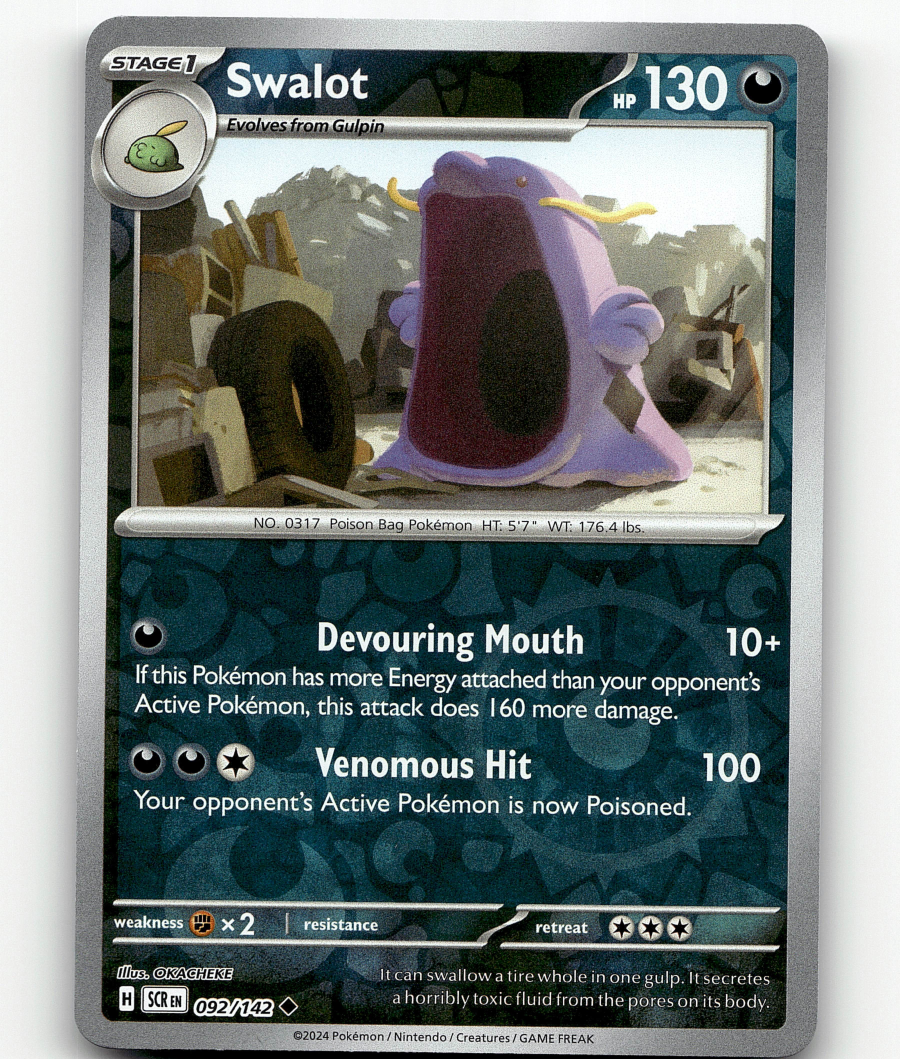 swalot pokemon card Pokemon TCG - Swalot Platinum Arceus Holographic Card 9/99