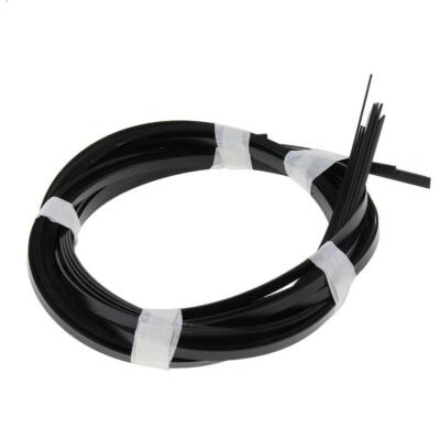 10 Stck. Akustikgitarre ABS Bindung Purfling Streifen Rand Verkleidung Inlay schwarz