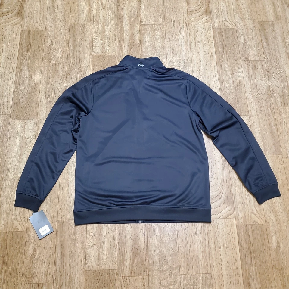 Chaqueta tricot Tek Gear DryTek negra con cremallera amarilla talla M nueva con etiquetas Foto 3 de 4