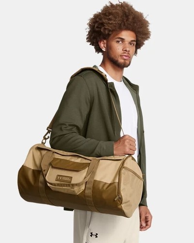 Under Armour Duffle UA Travel Football Bag Undeniable Gym Desert Brown Size 38L - Picture 3 of 7