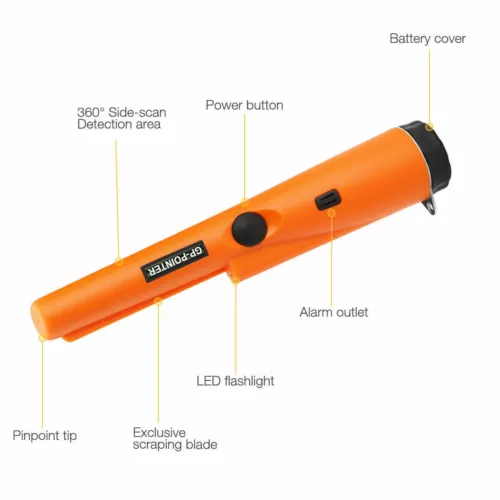 Metal Detector HandHeld Pro Pinpointer Pointer Probe Sensitive Tester Waterproof - Picture 5 of 7