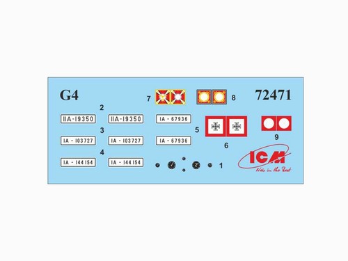G4 (1935 production) WWII German Staff Car 1/72 Plastic Model Kit ICM 72471 - Bild 2 von 11