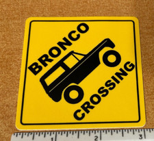 1966-1977 Ford Bronco Decal Sticker Crossing Classic Vintage Warning