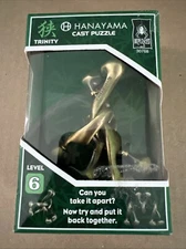 Hanayama Level 6 Cast Metal Brain Teaser Puzzle - Trinity