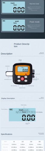 Digital Torque Meter Torque Wrench Tester Bolt Detection Torque Meter Torque - Picture 5 of 11
