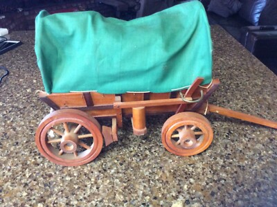 Vintage Western Conestoga Covered Wood Wagon Working Lamp | eBay
