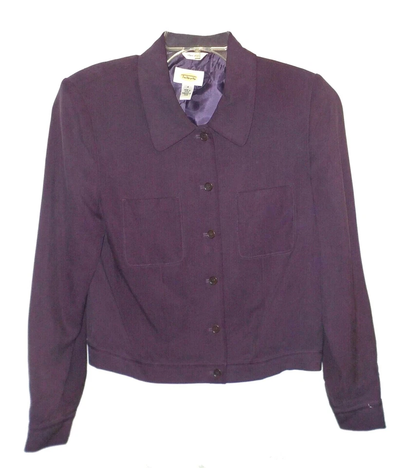 Jacket Talbots, Pure-Silk Purple  4 - Image 3 of 4