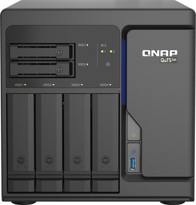 QNAP TS-h686-D1602-8G 6 Bay Desktop NAS Netzwerkspeicher ZFS 4x 2.5GBase PCIe