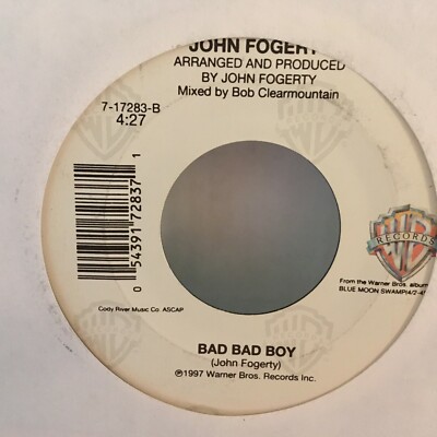 JOHN FOGERTTY   45  SINGLE , BLUE BOY / BAD BAD BOY