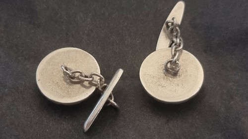 STERLING SILVER 925 UEFA EURO 2004 FOOTBALL PORTUGAL CUFFLINKS. FLAMINGO. - Picture 5 of 7