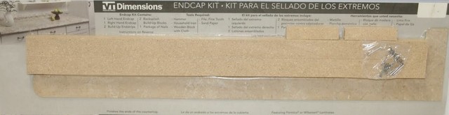 Belanger Laminate Countertop End Cap Travertine Kit 3526 58 1100l