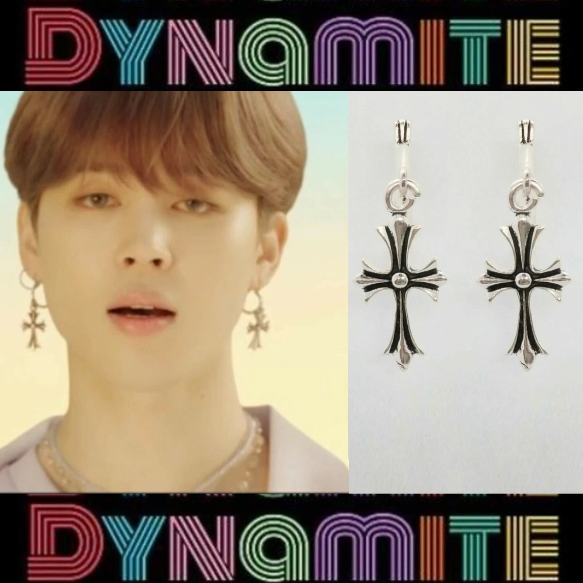 BTS Jimin Silver Stick Drop Earring_free standard delivery | eBay