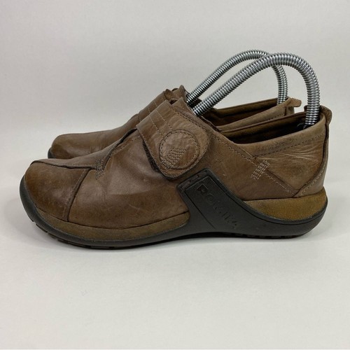 Romika Milla 61 Shoes Women's 37 6.5 Brown Leather Strap Slip-On Loafers