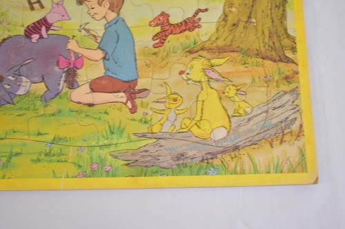VTG Disney Jaymar Kids Tray Puzzle Winnie Pooh Cardboard Complete Eeyore's Tail - Picture 6 of 9