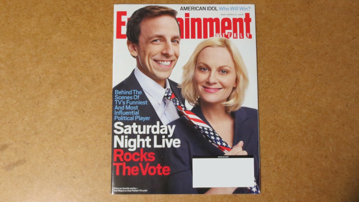 Seth Meyers And Amy Poehler Entertainment Weekly