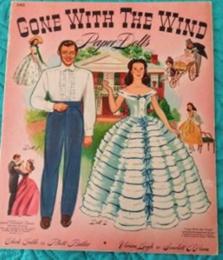 VINTAGE UNCUT 1940 GONE WITH THE WIND PAPER DOLLS~#1 TOP REPRODUCTION~#1 SELLER