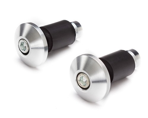 Motorcycle Bar End Weights SILVER for 22mm 7/8 inch Handlebars inc. Renthal - Picture 4 of 7