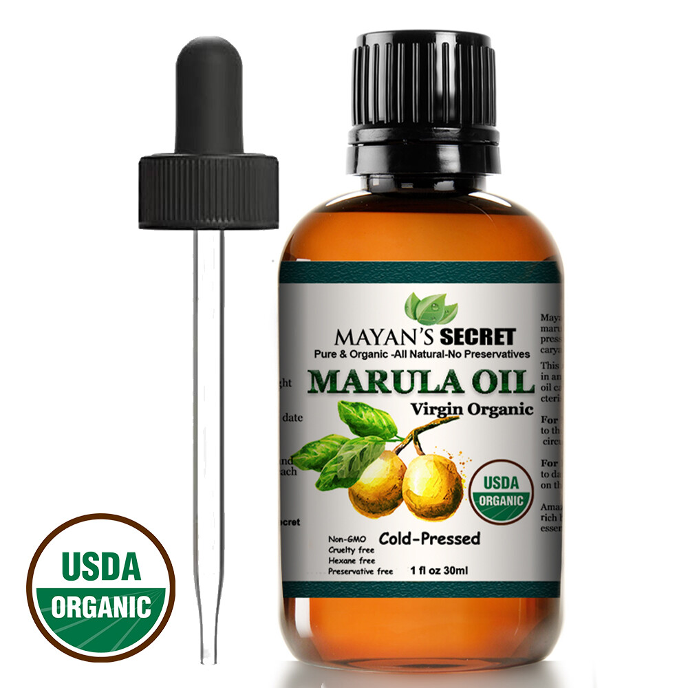 100% PURE CERTIFIED ORGANIC VIRGIN MARULA OIL COLD PRESSED UNREFINED