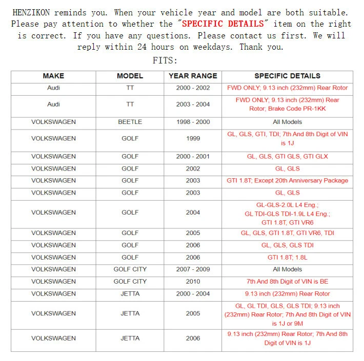 Pastilla de freno de cerámica con rotores traseros de 9,13 pulgadas para Audi TT Base 2000-2004 1,8 L tracción delantera solamente Foto 2 de 2