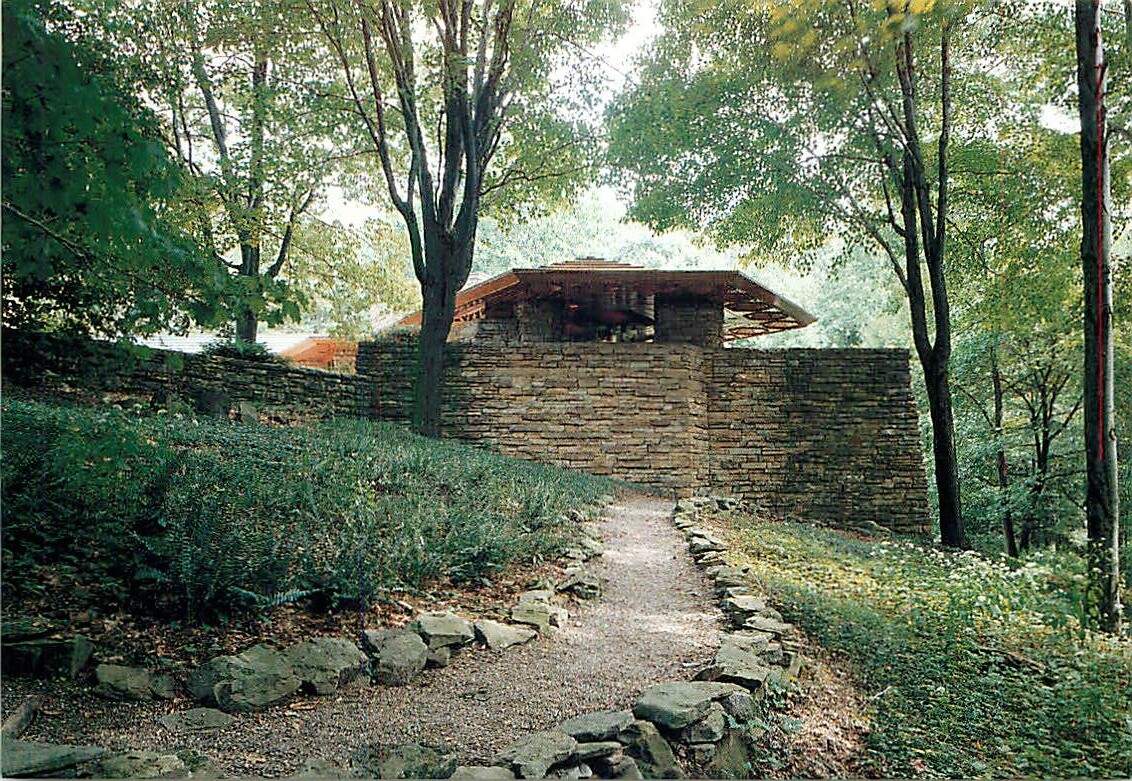 Postcard Kentuck Knob by Architect Frank Lloyd Wright Chalk Hill