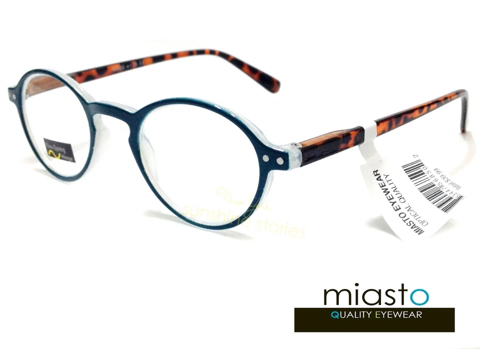 NUEVO CON ETIQUETAS $39.99 MIASTO RETRO REDONDO OJO DE CERRADURA LECTOR PREPPY VINTAGE ESPECIFICACIONES DE LECTURA VASOS Foto 4 de 4