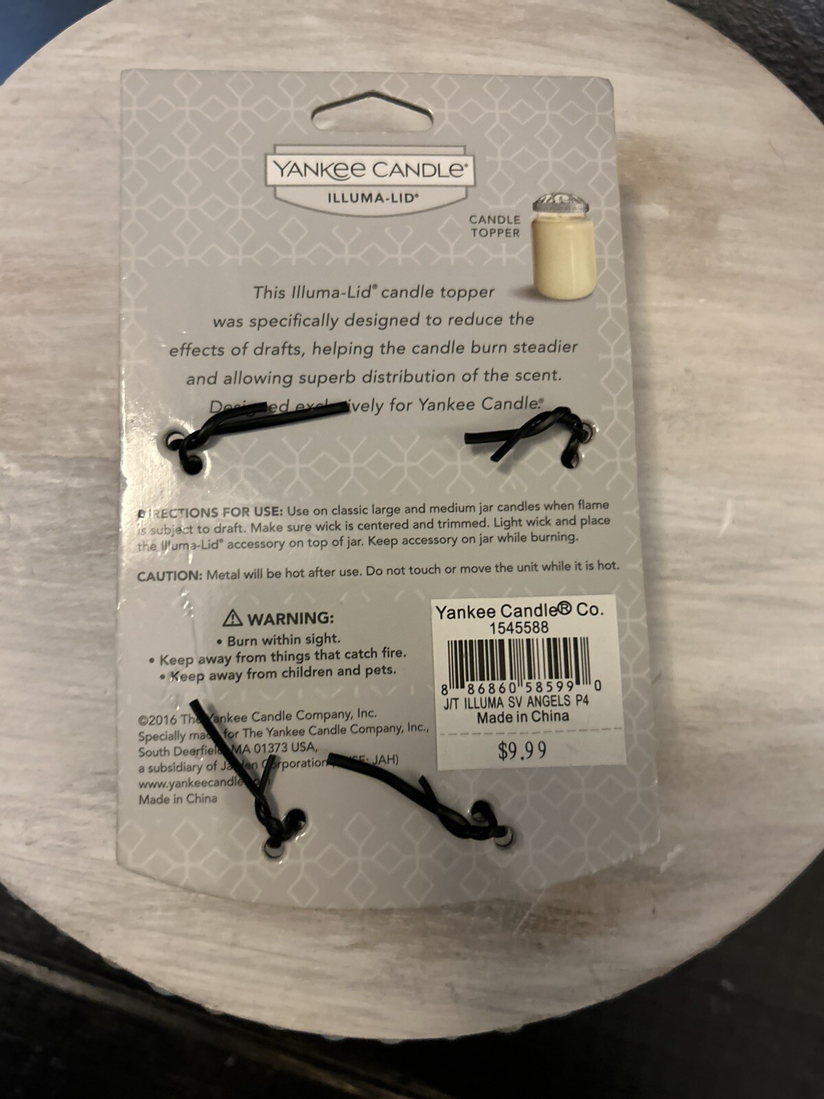 Yankee Candle Illuma Lid Topper Pearl Angel Gold Silver Trumpets New Vintage eBay