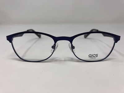 Gios Italia Eyeglasses Frame Italy LP100036 C4 50-18-135 Navy Blue/Black TV75