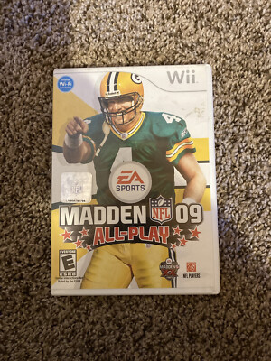 Madden NFL 09 All-Play Nintendo Wii 2008 CIB Complete Video Game Tested ...
