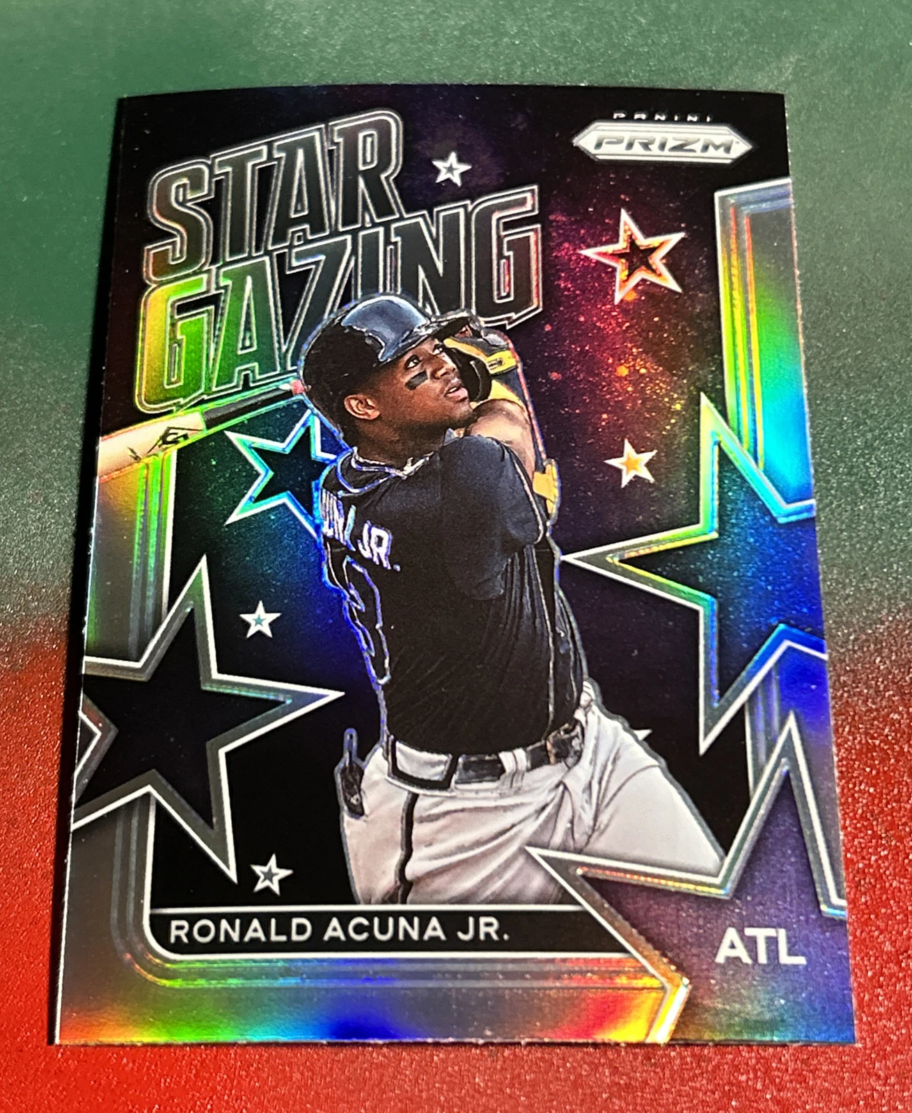 2022 Prizm Star Gazing Silver Prizm #SG-4 Ronald Acuna Jr. - Atlanta Braves ⭐️