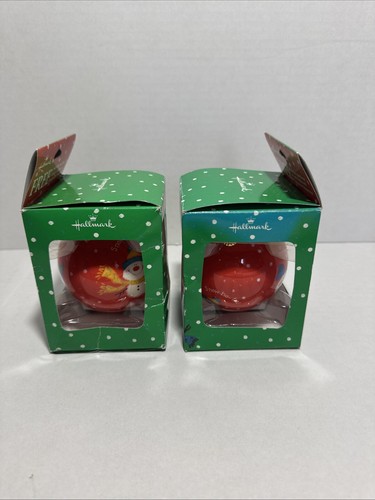 Two Hallmark Jolly Snowman Holiday Ornaments 2006 Collection - Picture 4 of 5