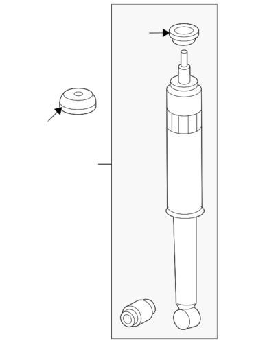 Amortiguador trasero para Honda (P/N 52610-SNX-A02)