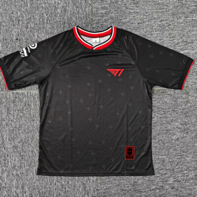 T1 UNIFORM LCK2025 FAKER ジャージ 黒 2025 LCK Team T1 Uniform Jersey S15 Faker TShirt LOL
