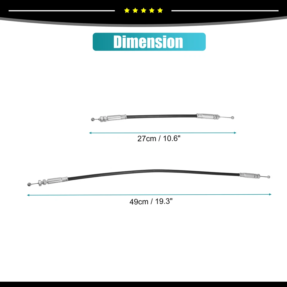 Juego de 1 cable de liberación de pestillo de puerta trasera derecha 8C2Z-15431A03-A apto para Ford E150 Foto 4 de 4