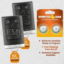 2 For 2007 2008 2009 2010 Cadillac Escalade ESV EXT Keyless Entry Remote Key Fob