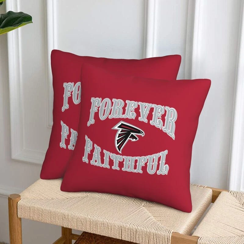Atlanta Falcons Forever Faithful Throw Pillow Covers