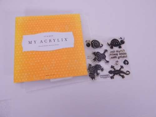 CTMH Close To My Heart Acrylix Acrylic Cling Stamps B1309 Fun Times - Picture 2 of 3