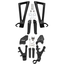 Driver & Passenger Foot Pegs Footrest Bracket Mount For Yamaha YZF R6 2006-16 15