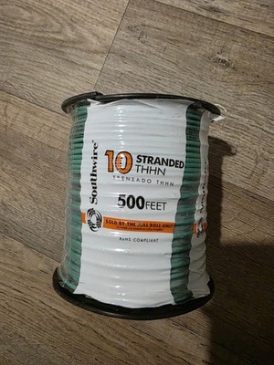 Southwire 500 ft. 10 Green Stranded CU THHN Wire 