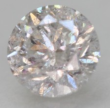 0.46 Carat F SI2 Round Brilliant Natural Enhanced Loose Diamond 4.75mm W VIDEO